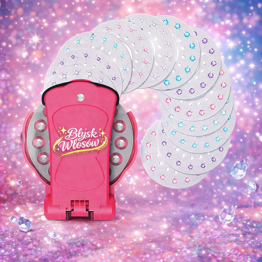 Magiczne Kryształki do Włosów – Zestaw z Aplikatorem + 180 Kryształków GRATIS 💎