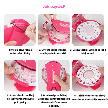 Magiczne Kryształki do Włosów – Zestaw z Aplikatorem + 180 Kryształków GRATIS 💎